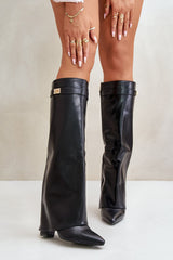 Stylish women's boots made of eco leather