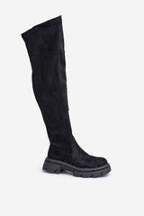 Low heel knee-high boots