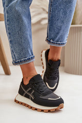 Classic design platform sneakers