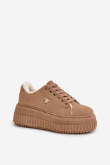 Women's sneakers with a massive sole