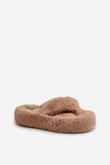 Women's slippers with a thick sole