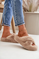 Women's slippers with a thick sole