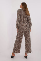 Fashionable animal motif shirt pants set