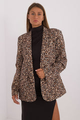 Long sleeves jacket with a stylish animal motif