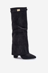 Stylish Pointed toes block heel boots