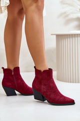 Cowgirl-style ankle boots