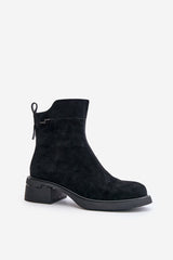 Women's boots made of natural suede