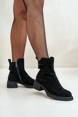 Women's boots made of natural suede