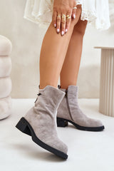 Women's boots made of natural suede