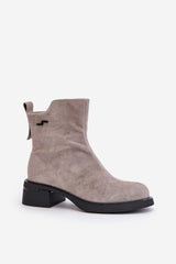 Women's boots made of natural suede