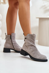 Women's boots made of natural suede