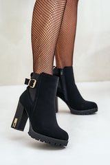 Elegant ankle boots made of eco leather