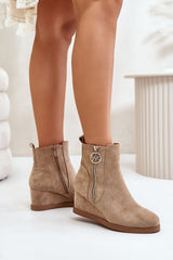 Women's ankle buskin boots