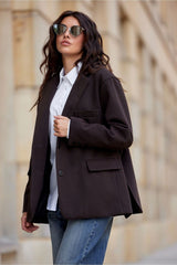 Long sleeves loose-fitting blazer