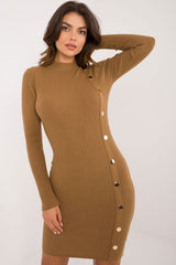 Turtleneck knitted pencil daydress