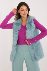 Standard fur vest with slip pockets