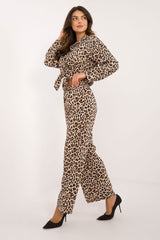 Fashionable animal motif shirt pants set