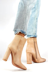 PRIMO Beige Heel boots