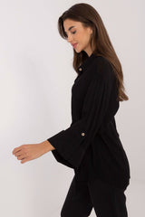 Elegant 3/4-length sleeves casual shirt