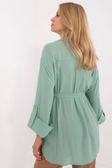 Elegant 3/4-length sleeves casual shirt