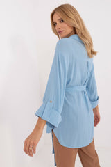 Elegant 3/4-length sleeves casual shirt