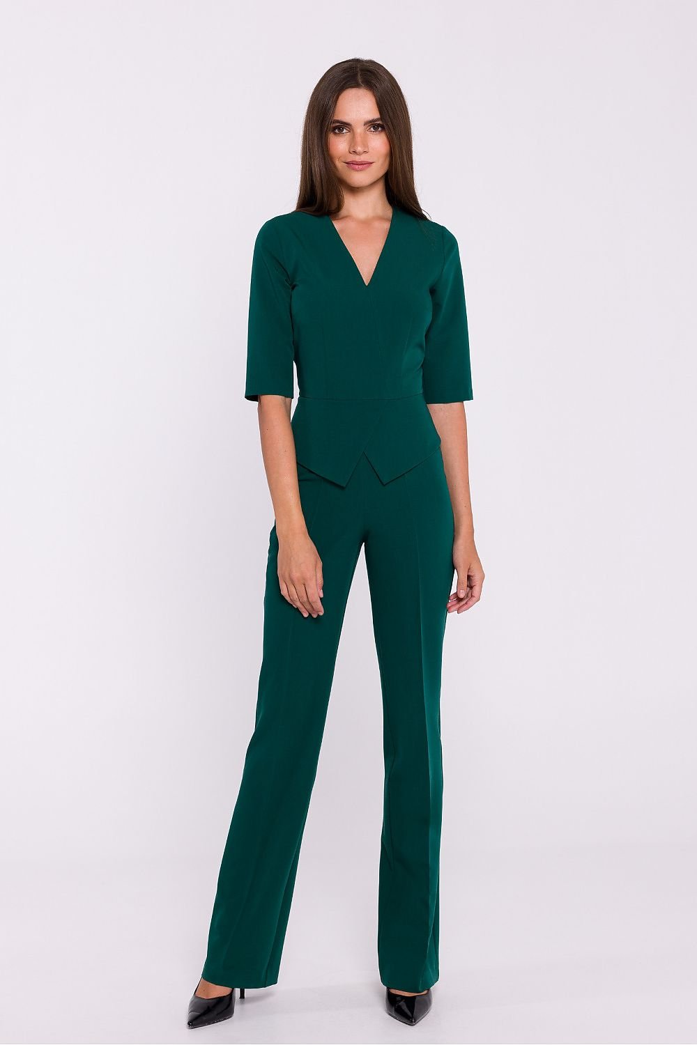 Elegant short sleeves jumpsuit