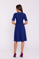 Light fabric short sleeves daydress