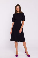 Light fabric short sleeves daydress