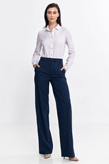 Women's high waist trousers with a fitted fit