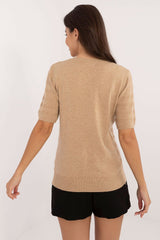 Openwork sweater in casual style