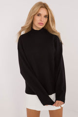 Half turtleneck long sleeves sweater