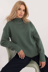 Half turtleneck long sleeves sweater