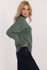 Half turtleneck long sleeves sweater