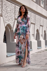 Beautiful flowing cut patterned motif daydress