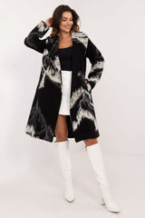 Transitional patterned print casual coat