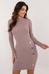 Turtleneck knitted pencil daydress