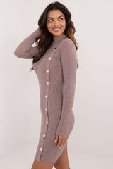 Turtleneck knitted pencil daydress