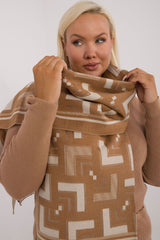 Stylish geometric pattern scarf