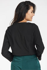 Elegant blouse with a frill