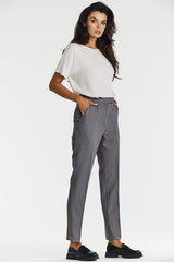 Elegant cigarette trousers with a crease