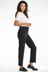 Elegant cigarette trousers with a crease