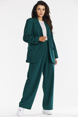 Elegant trousers with wide fabric legs