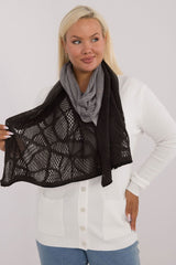 Long openwork scarf shawl