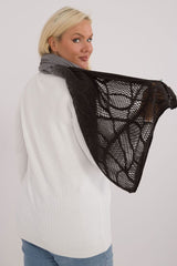 Long openwork scarf shawl