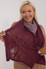 Long openwork scarf shawl