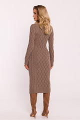 Sweater dress with a fitted cut