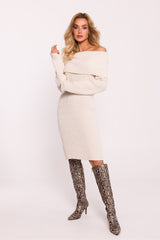 Long-sleeved sweater dress