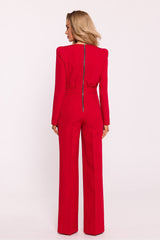 Elegant long sleeves formal jumpsuit