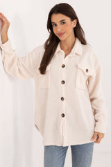 Long sleeve plush casual shirt