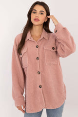 Long sleeve plush casual shirt